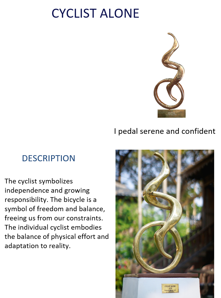 Francois Renno's brass sculpture